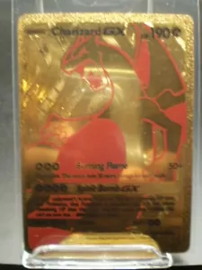 CARTA COLLEZIONABILE ORO POKEMON CHARIZARD GX 2019 - Foto 1 di 2