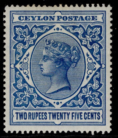 CEYLON QV SG264, 2r 25 dull blue, M MINT. Cat £40 Cover
