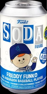 Funko Soda Freddy Funko As Aquasox Player 1:6 Chance at Chase SIGILLATO - Foto 1 di 1