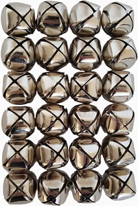 Jingle Bells 1 1/4 Inch (24 Piece Pack, Silver) - Picture 1 of 4