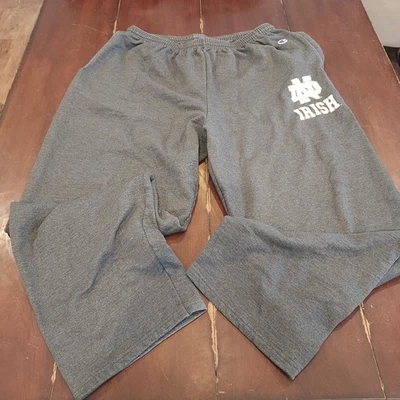 Pantalones deportivos University Of Notre Dame Fighting Irish Champion para hombre 2XL grises Foto 1 de 4