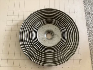 12 round metal cymbal type items, marke 1-12, old - Picture 1 of 4