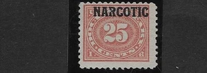 US Scott RJA40, Revenue, 1919 Narcotic Tax, 25 Cent, Mint, NG, NH, F/VF - Picture 1 of 1