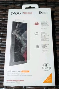 ZAGG Invisible Shield Fusion CURVE With D30 for Samsung Galaxy S22 ULTRA - Picture 1 of 3