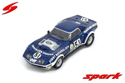 Spark S2432 1/43 CHEVROLET CORVETTE C3 N.51 18° 24H LE MANS 1974 Modello Auto - Immagine 1 di 4