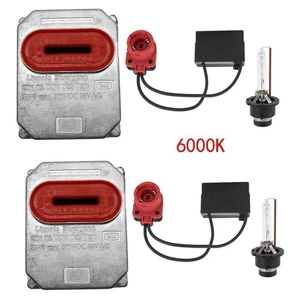 2* For Mercedes Porsch BMW Xenon Headlight Ballast Module + D2S Bulbs 1307329052 - Picture 1 of 11