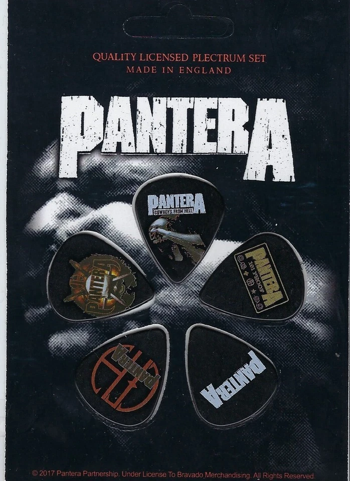 PANTERA Set of 5 Guitar Picks/Plectrums ~Licensed~ - Image 1 of 1