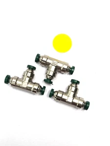 PARKER PUSH TO CONNECT FITTINGS 164PLP-4 UNION T 1/8" - Picture 1 of 3