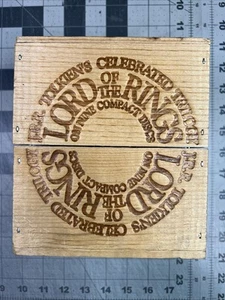 LORD OF THE RINGS BY TOLKIEN FULL DRAMATIZATION ON 9 CD'S WOOD BOX SET - Picture 1 of 8