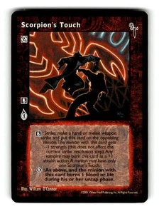 2001 Vampire Final Nights Trading card Game Scorpion's Touch C - Picture 1 of 4