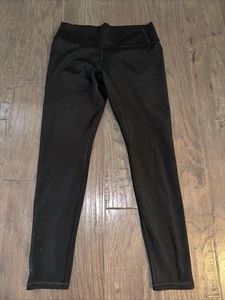 Girls All In Motion Black Leggings L 10/12 - Picture 1 of 3