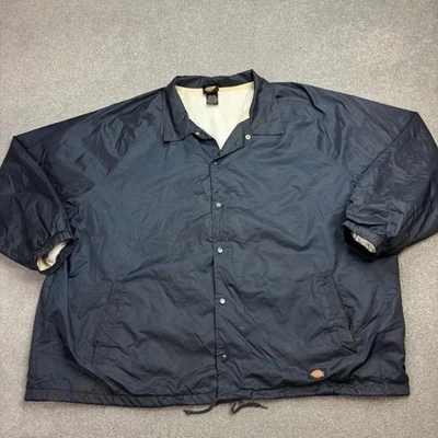 Dickies Jacket Adult 4XL XXXXL Blue Chore Work Wear Bomber Lined Coat Mens* - image 1 of 4