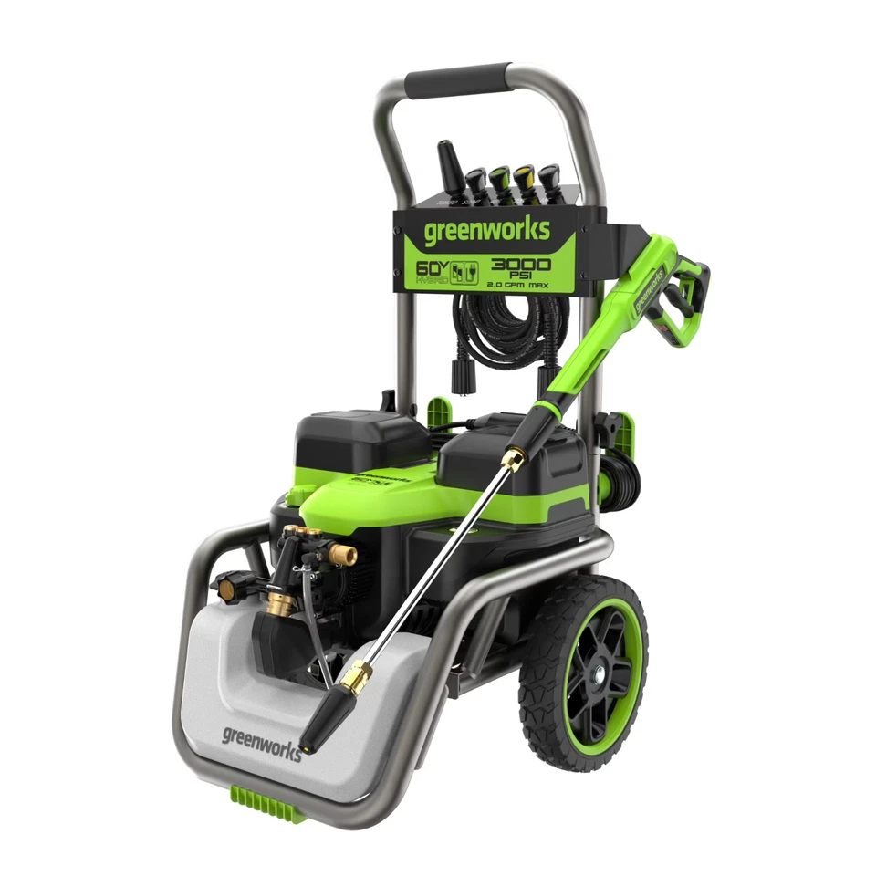 Lavadora a presión eléctrica Greenworks Hybrid 60V 3000 PSI a 2,0 GPM 5128202T Foto 1 de 4