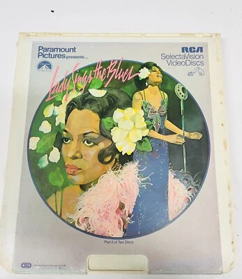Vintage CED Electronic Movie Video Disc.  LADY SINGS THE BLUES 2 DISC SET — 第 1/2 张图片
