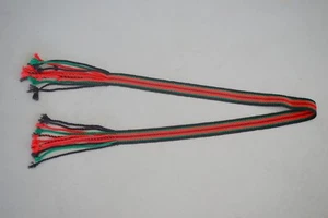 Chelsea Begay - Faja Navajo Nativo Americano Indio Rojo Verde y Negro 56" x 3/8" - Imagen 1 de 4