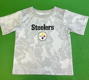 NFL Pittsburgh Steelers Wicking T-Shirt Grey Toddler 3T Chest 26" - Picture 1 of 3