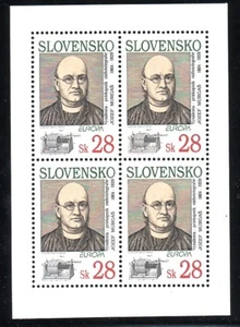 Slovakia Sc 180 NH Minisheet of 1994 - J.Murgas - Europa - Picture 1 of 1