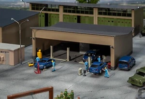 H0 Faller 144104 Fahrzeugunterstand Fahrzeughalle Militär neu OVP - Bild 1 von 2