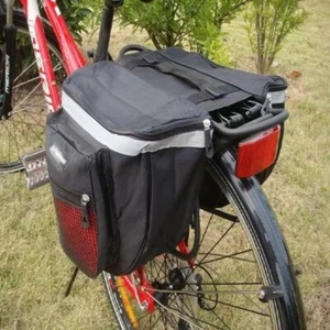 Rear seat large capacity shelf bag, bicycle back rack, canvas waterproof - Picture 1 of 5