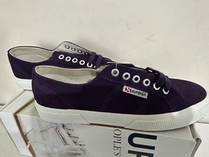 NEW SUPERGA 2750 Suede - Woman’s Sneak - Petunia Purple Colour. Size 39 Euro - Picture 1 of 23