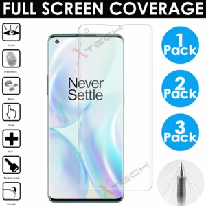 For OnePlus 8T, OnePlus 8, 8 Pro, Full Screen Curved Fit TPU Screen Protectors - Picture 1 of 7