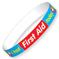 I Had First Aid Today First Aid Health Safety Primary School Wristbands X 10