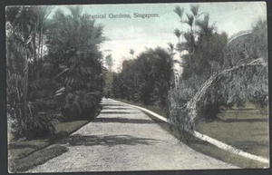 (BL) Singapur Vintage Farbpostkarte Botanischer Garten - Bild 1 von 2