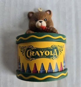 Christmas Ornament  Vintage 90s Crayola Crayon Bear - Picture 1 of 4