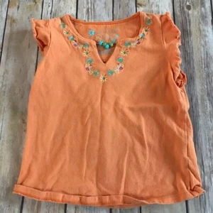 Girl's Arizona Jean Company Festive Floral Shirt with Beads Size 5 - Picture 1 of 4