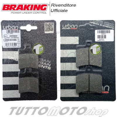 Pastiglie APRILIA SR 50 R Factory 2005-2017 Kit Anteriori + Post. BRAKING SR50 - Immagine 1 di 4