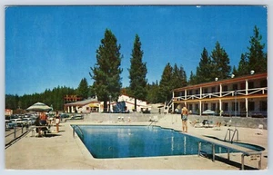Cartolina OLIVERS Stateline Nevada piscina ristorante casinò auto d'epoca C1 - Foto 1 di 2