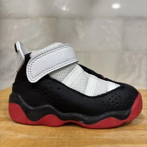 Jordan 6 Rings "'He Got Game" (TD) Toddler Shoes Black-University Red-White - Picture 1 of 24