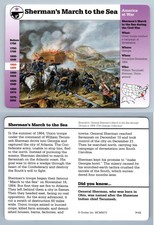 Sherman's March To The Sea #7.13 - War - Story Of America Grolier Card