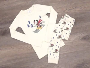 EUC Hanna Andersson pajamas size 130 girl boy mickey mouse disney winter 8 - Picture 1 of 4