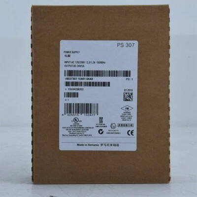 1PC Siemens 6ES7307-1EA01-0AA0 PLC Power Supply New In Box 6ES7 307-1EA01-0AA0 - Image 1 of 4
