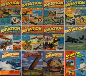 1943 - 1946 paquete de cómics True Aviation Picture Stories - 12 libros electrónicos en CD - Imagen 1 de 3