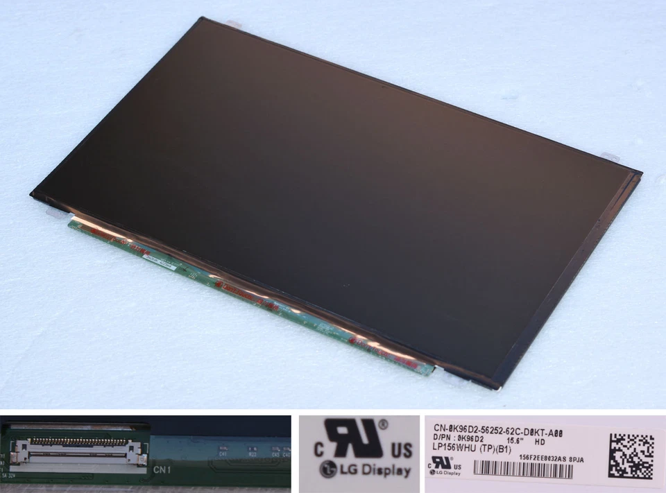 LG PHILIPS LP156WHU TP B1 15,6" 38cm LAPTOP LED DISPLAY MATT HD 0K96D2 #L153 - Bild 1 von 1