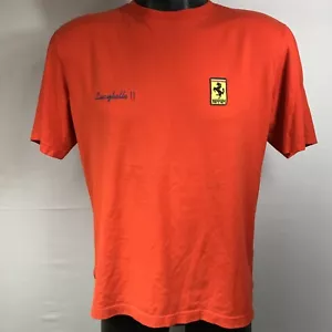 Fila Ferrari Lucybelle II 22 T Shirt Mens Sz Medium Orange - Picture 1 of 7