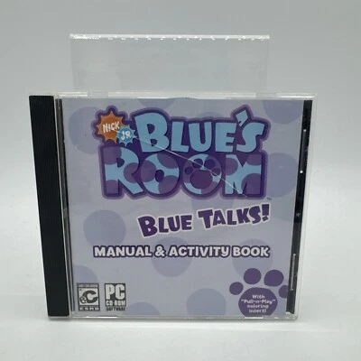 Nick Jr. Blue's Clues Room Blue Talks! Manual & Activity 2004 PC WIN CD-ROM Game - Image 1 of 4