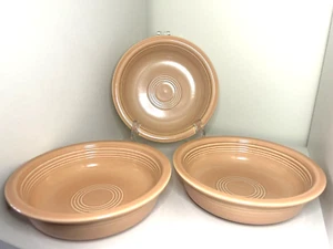 Lot of 3 Fiesta Apricot Bowl 19oz Soup Cereal Homer Laughlin HLC Fiesta Ware - Picture 1 of 2