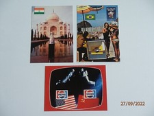 Pepsi Cola Around the Globe 3 Card Promo Card Set p1 p2 p3 Dart Cards 2000