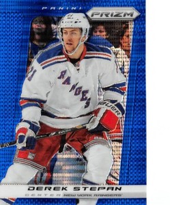 2013-14 Panini Prizm Prizms Blue Pulsar #67 Derek Stepan