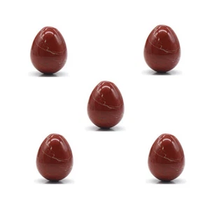 Lote de 5 PIEZAS Piedra de Jaspe Rojo Natural Piedras Preciosas Esfera de Cristal Masajeador de Curación Huevo - Imagen 1 de 1