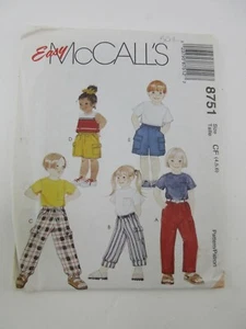 McCall's 8751 Mädchen Schlupfhose Shorts Muster Größe 4 5 6 leicht zu nähen - Bild 1 von 2