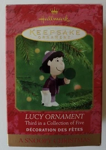 Hallmark Keepsake 2000 Peanuts Lucy Christmas Ornament in Original Box - Picture 1 of 6