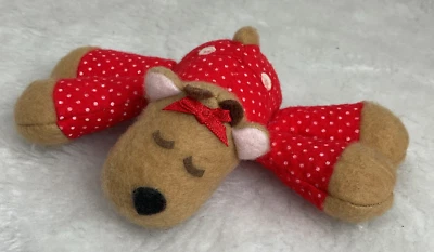 Vtg 1988 Hallmark Heartline Rodney Reindeer and Friends Rhonda in PJS 6” Plush - Image 1 of 4