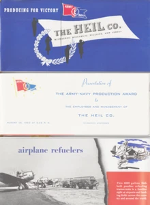 1943 WWII Heil Co Production Award Program Book Airplane Fuel Truck Milwaukee WI - Picture 1 of 11