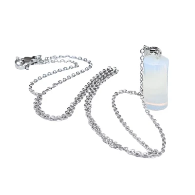 Opalite Pendant Necklace Usul Pillar Crystal Gemstone Jewellery & Boxed - Image 1 of 4