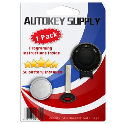 Replacement for Mini Cooper 2006 2007 2008 2009 2010 2011 Remote Key Fob - Image 1 of 4