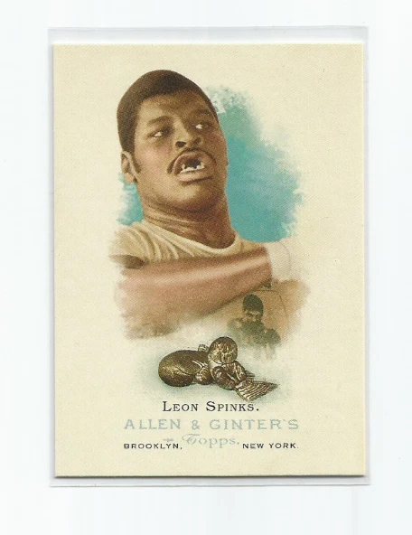 LEON SPINKS (Heavyweight Boxing) 2006 TOPPS ALLEN & GINTER ROOKIE SP CARD #313 - Image 1 of 1